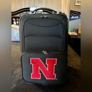 Demco Nebraska Huskers rolling carry on suitcase